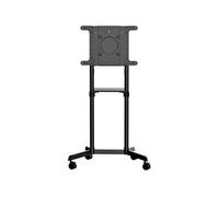 StarTech.com Chariot Meuble TV - Support TV sur Roulettes Portable - Écrans VESA 37-70" (70kg) - Étagère de Rangement - Inclinable - Gabarit de Montage Universel Télévision (MBLTVSTNDEC) chariot - pour écran plat