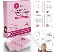 MBM 80 cartes de coaching en gestion des conflits - Techniques de résolution de conflits, compétences de médiation et outils de communication assertive | Cartes flash pour les gestionnaires, les