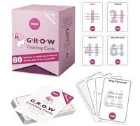 MBM Lot de 80 cartes de coaching de croissance édition premium - définition d'objectifs, intelligence émotionnelle et outils de développement du leadership Cartes flash Elite dans une boîte souvenir