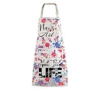 MBMSO Tablier Nail Tech - Tablier de manucure - Cadeau pour technicien des ongles, artiste des ongles - Ajoutez du vernis à la vie, Tablier pour nail art, défaut