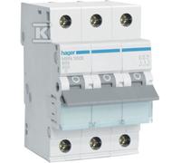 MBN350E Disjoncteur 3P 50A, 6kA, courbe B