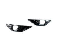 MBPBVRVAF Cache Antibrouillard Couvercle De Phare Antibrouillard en Fiber Carbone pour Outlander 2022 2023 Autocollant De Décoration, Lunette De Calandre Accessoires Voiture Grille Antibrouillard