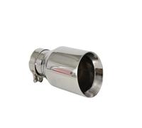 MBPBVRVAF Embout Échappement Entrée Universelle 51/54/57/60/63 MM Sortie 76/89/101/114 MM 1 Pièce Embout Silencieux Voiture D'échappement Silencieux Buse Bicouche Embout Silencieux(in 63MM Out 89MM)