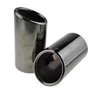 MBPBVRVAF Embout Échappement pour Série 3 pour E90 E92 E93 325i 328i 2006-2010 1 Paire De Tuyaux D'échappement Queue Voiture Titane Noir Embout Silencieux