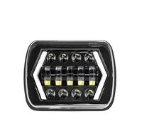 MBPBVRVAF Phare Principal Avant Phare LED Universel 5x7 7x6 Design Carré avec Clignotant DRL 12V 24V pour Véhicules Tout-Terrain 4x4 Projecteur Auto(1pc A)