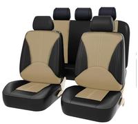 MBROS 9PCS Ensembles de Housses Siège Voiture pour Nissan X-Trail I T30 2001 2002 2003 2004 2005 2006 2007, Universel Cuir Confortable Respirant ImperméAble Nonslip Protection Accessoire