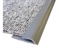 MBROS Bande de Bordure de Tapis de Sol Extra Longue, Bande de seuil de Sol Auto-adhésive découpable pour Porte, Bande de jonction de carrelage en Bois à Tapis