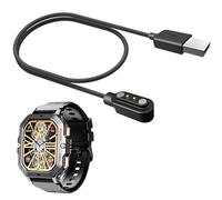 MBROS Compatible Pour Cable USB Compatible Pour Smartwatch OUKITEL Montre Connectée Homme 2.02" BT101 (Noir)