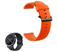 MBROS Compatible pour Mode Silicone Classique Bracelet De Remplacement Compatible pour CMF by Nothing Watch Pro 2 Montre connectée 1.32" D398 (Orange)