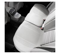 MBROS Housse De Siège Auto Universelle en Cuir PU Respirante À Rebond Élevé pour Toutes Les Saisons Housses Siège Protection(1PC White Rearseat G)