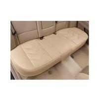 MBROS Housse De Siège De Voiture Universelle en Cuir PU 1 Pièce Housse De Coussin De Siège Tapis De Protection Intérieure Accessoires Quatre Saisons Housses Siège Protection(1pc Rear Beige)
