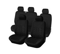 MBROS Housses De Protection De Siège De Voiture Universelles pour 3 Ou 2 Ou 5 Sièges pour Hyundai Housses Siège Protection(Black-9PCS)