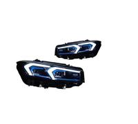 MBROS Phare Assemblage Phare LED DRL Voiture pour Série 3 G20 G28 2019-2021 2022 Clignotant Feux Route Lentille Projecteur DRL Dorée pour LCI Pare-Chocs(P White)