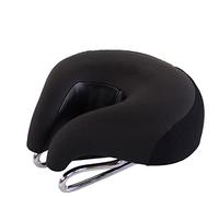 MBROS Selle de vélo sans Nez, Selle épaissie, Coussin de siège de Conception Ergonomique, résistant à la saleté et Respirant, pour Le VTT (Couleur : Noir)