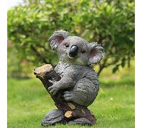 MBROS Statue de Jardin, Figurines de Koala, pour la décoration intérieure Sculpture de Koala d'escalade Mignonne Ornements de Sculpture en Plein air, Gros Koala