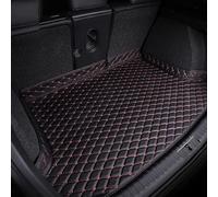 MBROS Voiture Tapis de Coffre pour Porsche Cayenne II 2010 2011 2012 2013 2014-2017, Anti Rayures Antidérapante Imperméable Salissure Cuir Doublure Coffre Voiture Accessories,D Black Red