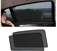 MBROS Voiture Vitres LatéRales Pare-Soleil pour Land Rover Discovery III 2004 2005 2006 2007 2008 2009, Magnétique Avant Et ArrièRe Pare-Soleil De LatéRales Maille Vitres DéFendre UV,2 Rear