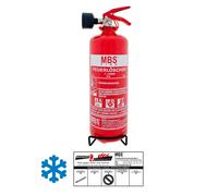 MBS-FIRE (Pii) Extincteur À Mousse 2L Antigel Avec Fixation Et Plaquette