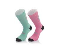 Mb Wear Smile Emotions Socks Vert,Rose EU 41-46 Pink / Aqua Green
