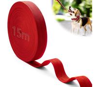 Mbsomnus 15M Sangle Couture Nylon Sangles Rouge Sangle Sac a Dos Sangle Coton 25mm Découpable Sangle pour Sac pour la DIY Coupe Couture Sac à Dos Sangles à Bagages Laisses pour Chiens Sacs à Main
