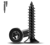 Mbsomnus 55 Pièces Vis a Bois Torx M5x30 mm Vis en Acier Inoxydable A2 V2A Tête Fraisée Autotaraudeuse Filetage Complet pour Montage de Meubles Tôle