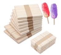 Mbsomnus 600pcs Batonnet En Bois, Baton De Glace En Bois, Baton Glace, Creatif BâTons De Bois Bricolage Naturel Pour Adulte, Travaux Artisanat, Abaisse Langue
