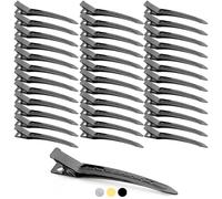 Mbsomnus Lot de 36 pinces à cheveux EnteBill pour femme - 9 cm - En métal - Avec trous - Pour salon de coiffure - Pour salon de coiffure - Pour fille