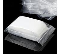 Mbsomnus Sachets Zip Transparent 100 Pcs Petit Sachet Plastique 20x10 cm