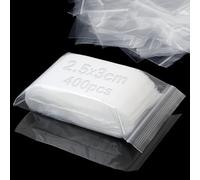 Mbsomnus Sachets Zip Transparent 200 Pièces Petit Sachet Plastique 3x2,5 cm Petite Pochette Plastique Refermables Pochette Zip pour Bijoux Boucles d’oreilles Bonbons Graines Vis