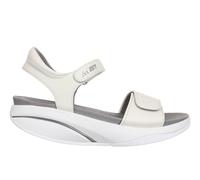 MBT MALIA 2 Sandales Habillées pour Femme en Peau de Mouton. Chaussures Légères et Confortables pour Été. Chaussures Physiologiques Confort et Stabilité. Sandales de Style Moderne avec Velcro. Blanche
