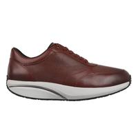 MBT Nafasi 5 Chaussures Habillées pour Homme Anatomiques et Confortables. Chaussures Physiologiques Confort et Stabilité avec Semelle Courbe. Chaussures Casual en Cuir, Plateforme et Lacets. Marron