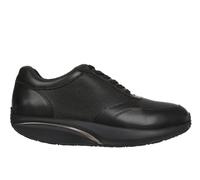 MBT Nafasi 5 Chaussures Habillées pour Homme Anatomiques et Confortables. Chaussures Physiologiques Confort Stabilité avec Semelle Courbée. Chaussures Casual en Cuir, Plateforme et Lacets. Noire