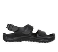 MBT NAGANO Sandales pour Homme en Cuir avec Fermeture Boucle. Chaussures Légères et Confortables pour Été. Chaussures Physiologiques Confort et Stabilité. Sandales de Récupération S'habiller. Noire