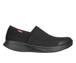MBT NIWASI Slip on Baskets de Sport pour Homme sans Lacets. Chaussures de Marche Anatomiques et Confortables. Chaussures Physiologiques Confort Stabilité avec Semelle Courbe. Baskets Modernes. Noire
