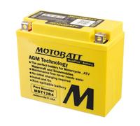 MBT12B4 MOTOBATT Quadflex AGM Batterie Moto 12V 11Ah