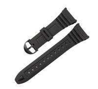 MBUIOPJ Bracelet de montre compatible avec la montre électronique Casio 3239 W-96H-1A 2A 9A, bracelet dédié, noir, sport, bracelet en silicone étanche for homme