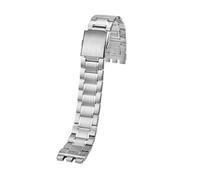 MBUIOPJ Bracelet de montre de précision en acier inoxydable massif, compatible avec Swatch Iron YVS451, YVS435 et YCS443G, bracelet en métal for homme, chaîne de 21 à 19 mm.(Silver,19mm)