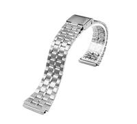 MBUIOPJ Bracelet de montre en acier inoxydable compatible avec les bracelets Casio A158 / A159 / A168 / A169 / B650 / AQ230 / 700, petite montre dorée, 18 mm(GREEN BLUE)