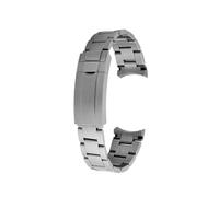 MBUIOPJ Bracelet de montre en acier inoxydable massif compatible avec Rolex Black Green Water Ghost Submariner, boucle déployante incurvée, 20 mm