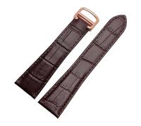 MBUIOPJ Bracelet de montre en cuir de vache compatible avec la montre homme Cartier W7100060 (22 mm, 23 mm, 24 mm, 25 mm)(Brown Rose Gold,20mm)