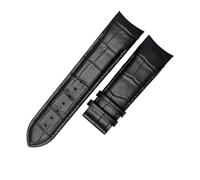 MBUIOPJ Bracelet de montre en cuir de veau véritable, compatible avec les bracelets de montre Tissot COUTURIER T035, T035617, 627, T035439, 22/23/24 mm, boucle brossée(Black NO Buckle,22mm)