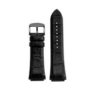 MBUIOPJ Bracelet de montre en cuir véritable 22 mm compatible avec les montres Gu-ess W0247G3 W0040G7/0040G3(Black black)