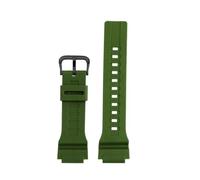 MBUIOPJ Bracelet de montre étanche en résine et silicone for homme et femme Casio 20 mm (MCW-200H, AE-1400, 18 mm, AE1500WH, WS-1400H/1300)(Green-Black pin,18mm-AE1500WH)