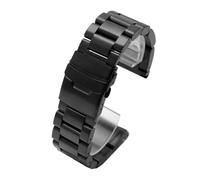 MBUIOPJ Bracelet de montre robuste en acier inoxydable for homme, compatible avec les modèles Panerai 441 359 386, bracelet en acier noir, chaîne de 22 mm, 24 mm, 26 mm(Svart,26mm)