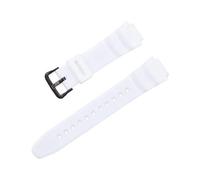 MBUIOPJ Bracelet en caoutchouc compatible avec les montres Casio W-218h / F-108 AE1200 / 1000/1300, bracelet en résine et silicone(White black)