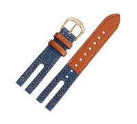 MBUIOPJ Bracelet en cuir et toile for femme, compatible avec Vivienne Westwood VV168GYTN, accessoire tendance et creux for dames(Deep blue rk)