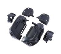 MBUIOPJ Carénages de Jambes ventilés inférieurs for Moto, compatibles avec Les modèles Harley Touring 1983-2013, Non Peints en Noir