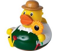 Mbw - canard de bain jardinier - 31119 - jaune et vert G