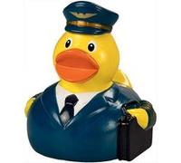 Mbw - Canard de bain pilote - 31214 jaune et bleu marine G