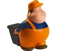Mbw - Figurine squeezie Mr Bert eboueur - 24290 - orange Orange G